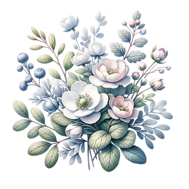 Free ai generated flowers bouquet illustration