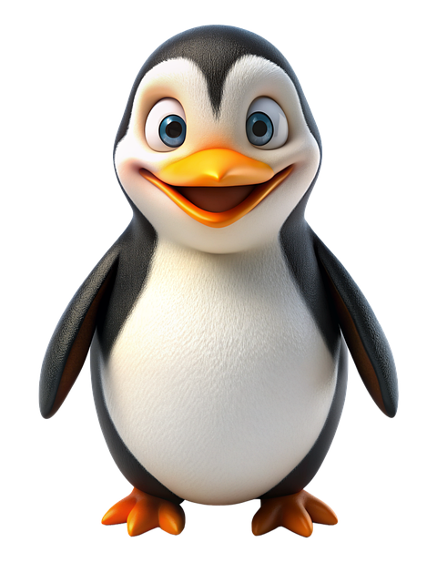 Free ai generated penguin bird illustration
