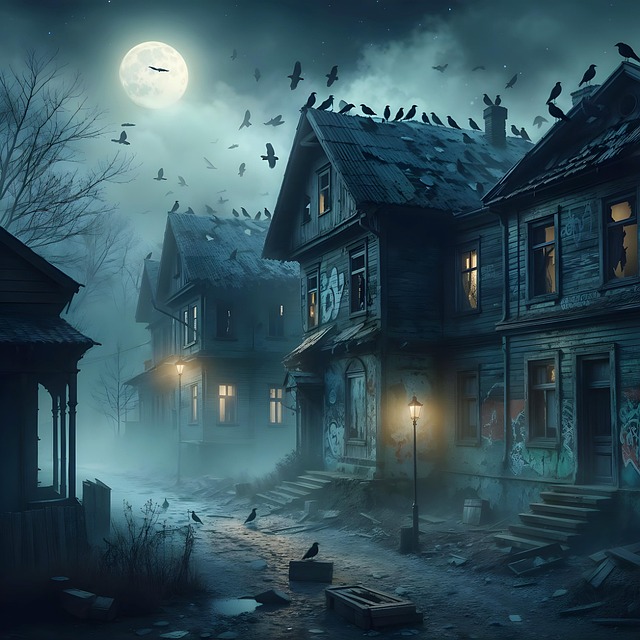 Free ai generated building abandoned illustration