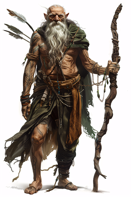Free ai generated elder tribal illustration