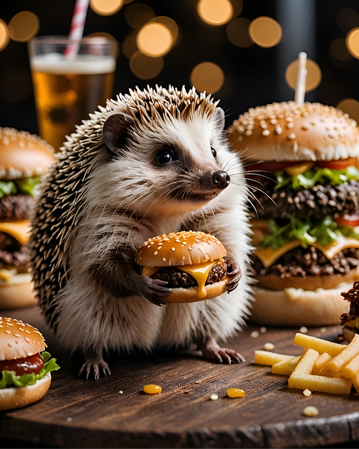 Free ai generated hedgehog mammal illustration