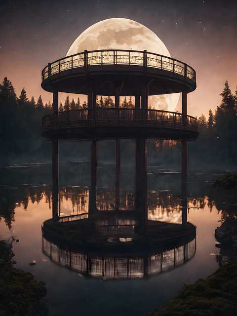 Old, Bridge, Over, Abyss, Forest