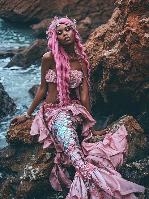 Free ai generated mermaid woman illustration