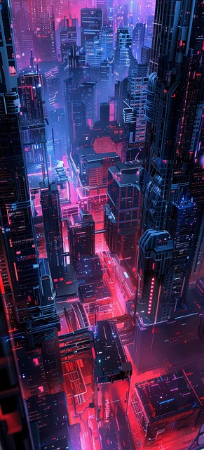 Free ai generated city urban illustration