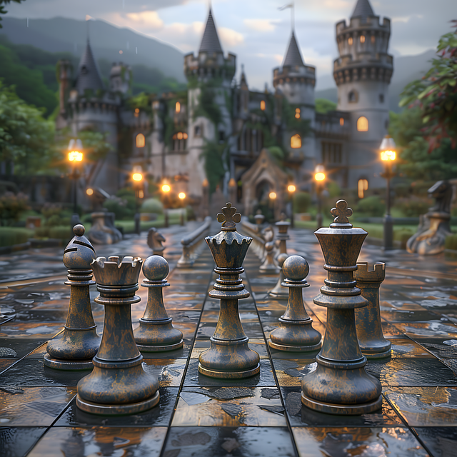 Download free HD stock image of Ai Generated Chess Free ai generated chess strategy illustration