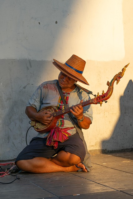 Musiker, Musik, Gade, Mand, Traditionel