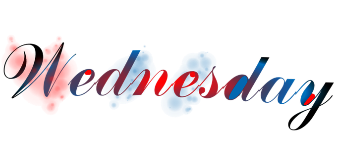 Typografi, Gennemsigtig, Onsdag, Dag