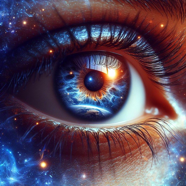 Free ai generated eye universe illustration