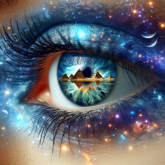 Free ai generated eye universe illustration
