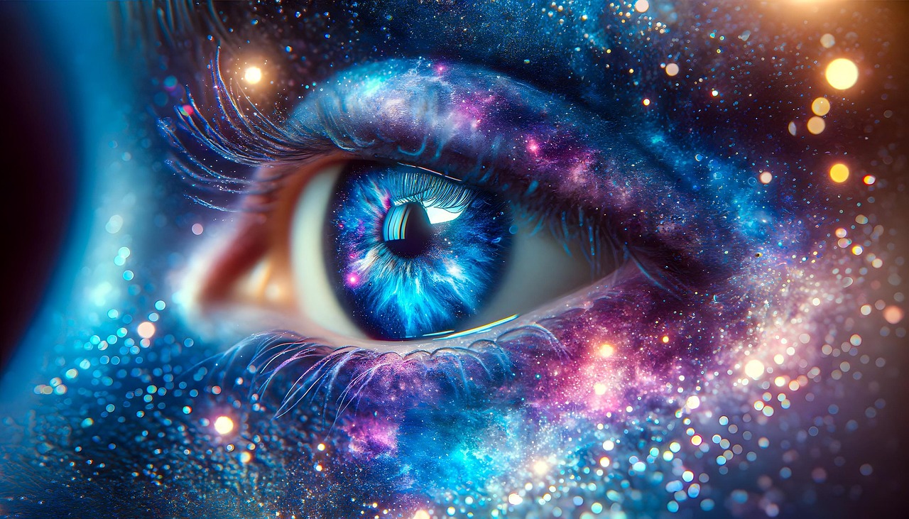 Download free HD stock image of Ai Generated Eye Free ai generated eye galaxy illustration