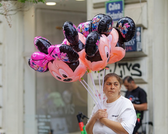 Free Woman Balloons photo and picture