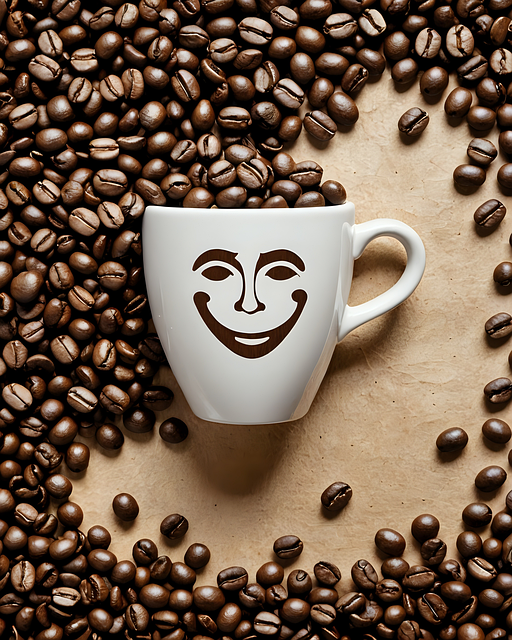Free ai generated coffee beans illustration