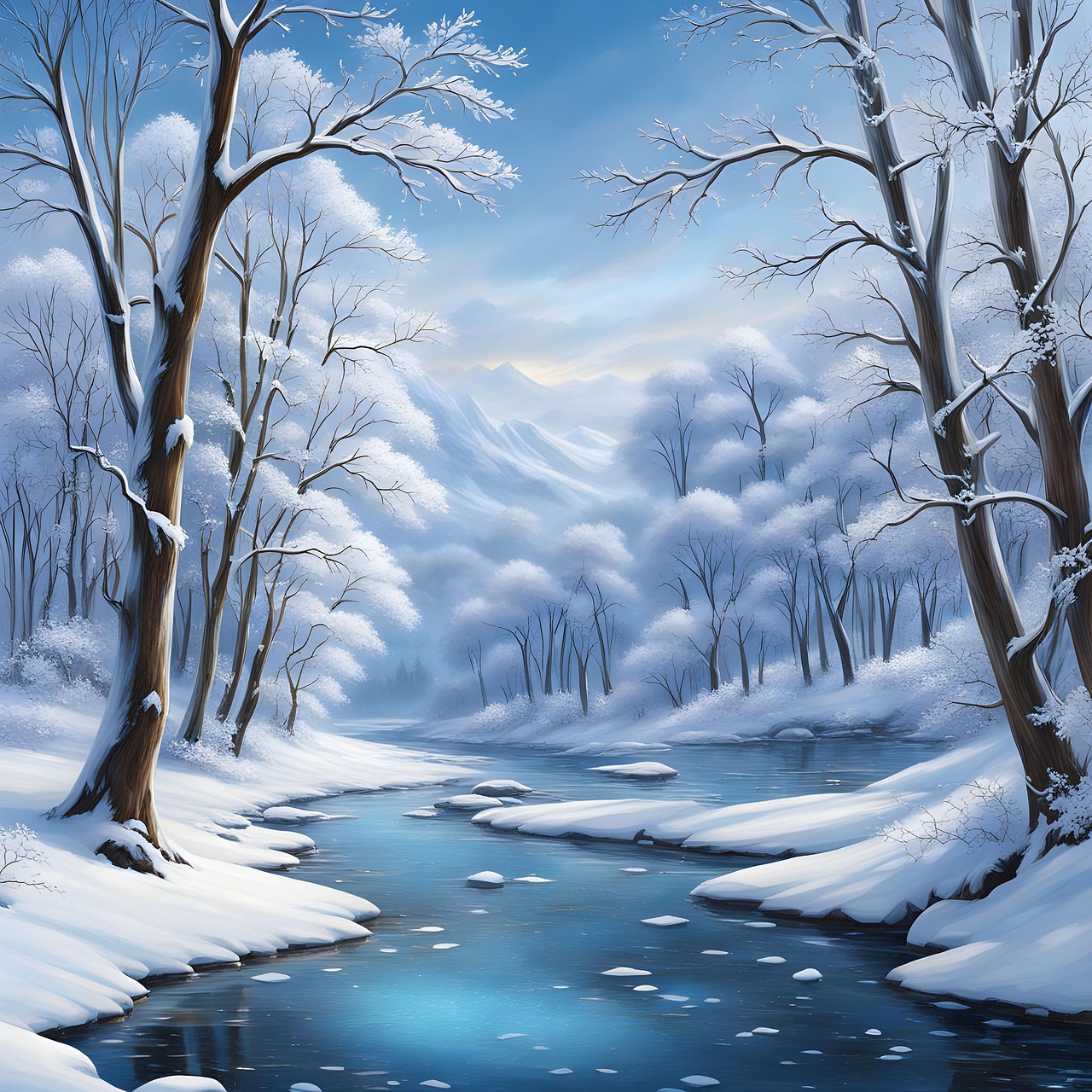 冬天 雪 河 - Pixabay上的免费图片 - Pixabay