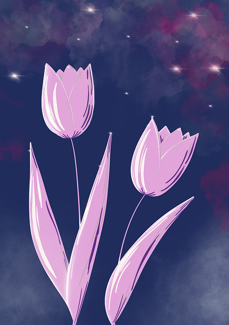 Free flower tulips plant illustration