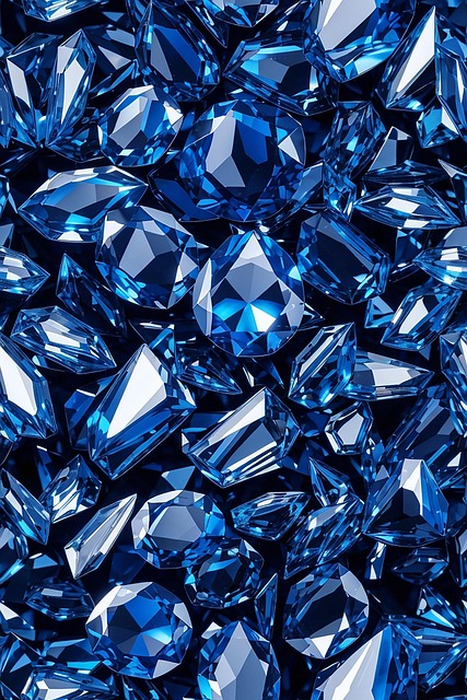 Free ai generated diamonds seamless illustration