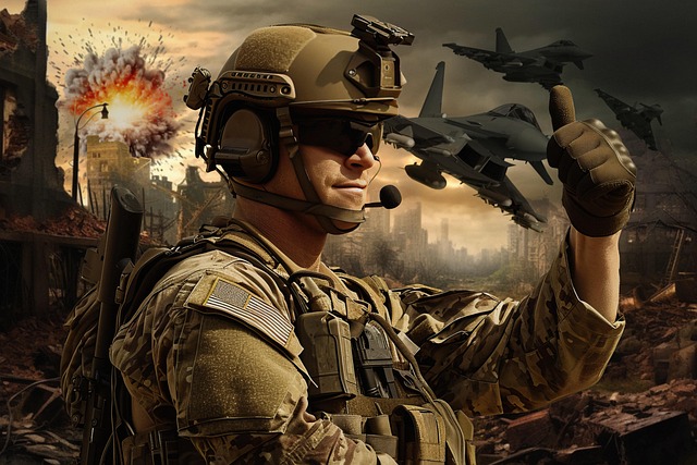 Free soldier war fighter jets illustration