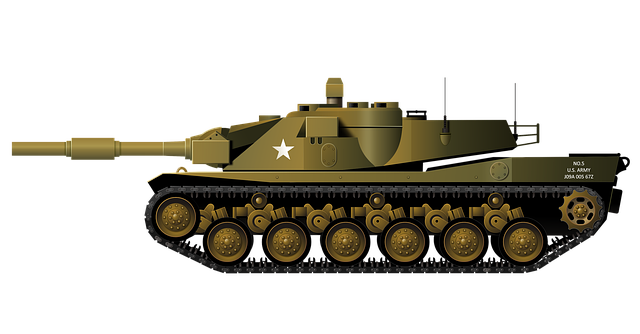 Free main battle tank vehicle tank illustration