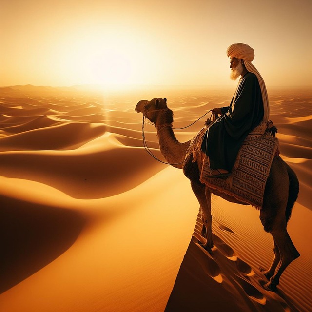 Free ai generated desert camel illustration