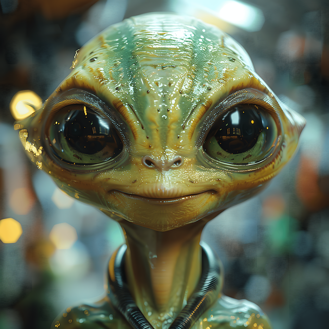 Free ai generated alien ufo illustration