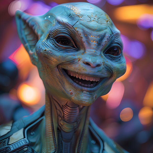 Download free HD stock image of Ai Generated Alien Free ai generated alien being illustration