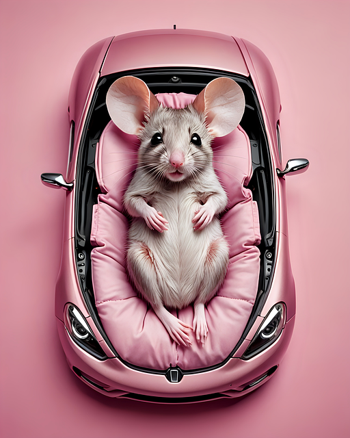 Free ai generated mouse bed illustration