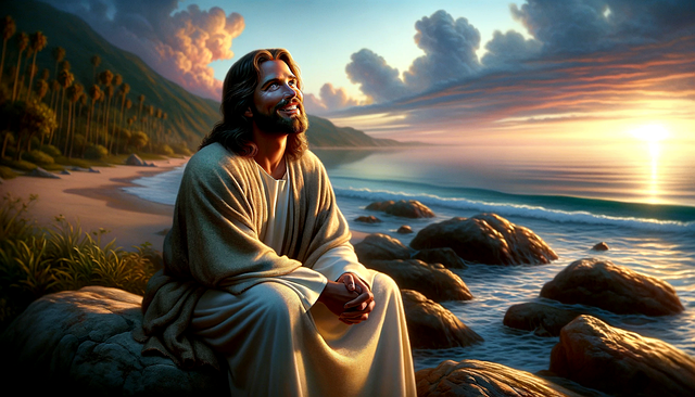 Free ai generated christ savior resurrection power illustration