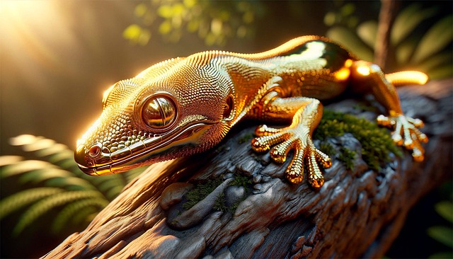 Free ai generated gecko lizard illustration