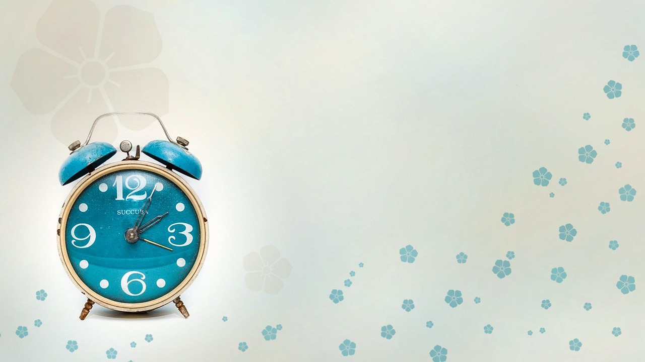Free alarm clock time illustration