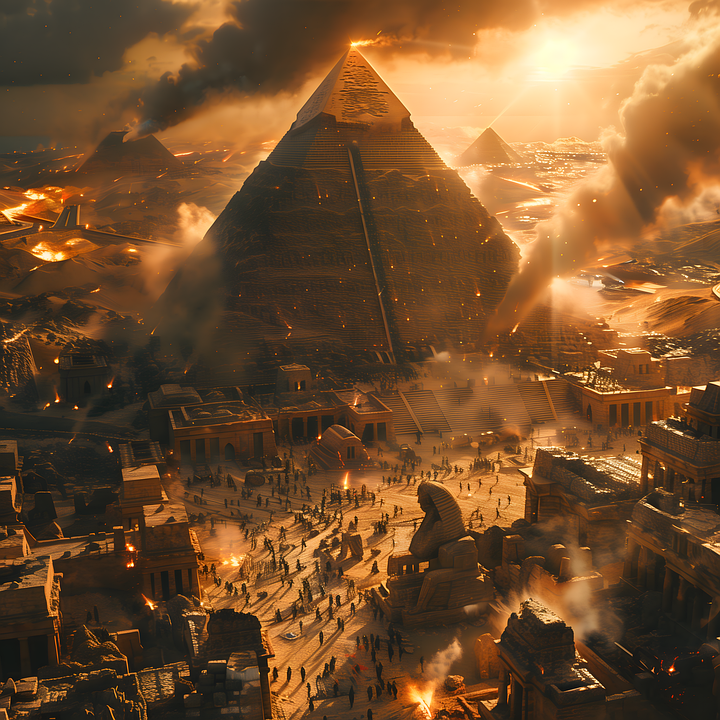 Download Ai Generated Egypt Pyramid Royalty Free Stock Illustration