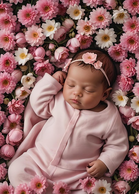 Free ai generated baby nature illustration