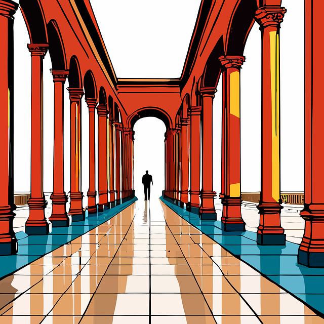 Free ai generated columns architecture vector
