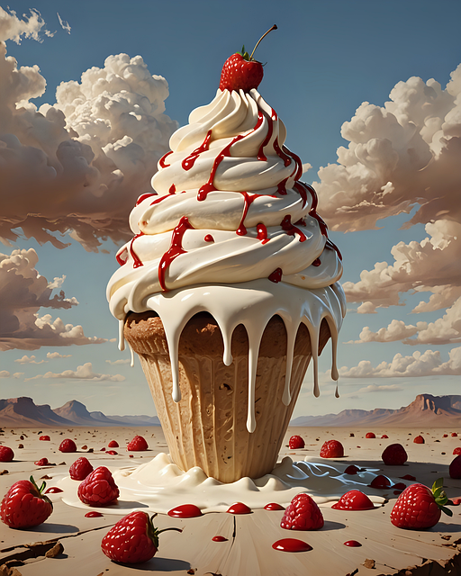Download free HD stock image of Ai Generated Nature Free ai generated nature ice cream illustration