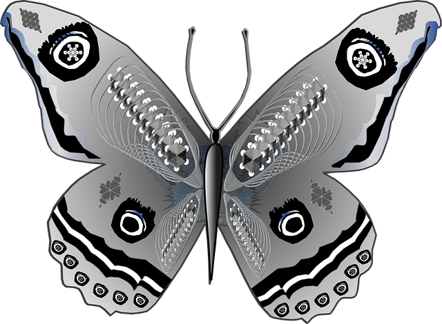 Schmetterling, Aufkleber, Kunst