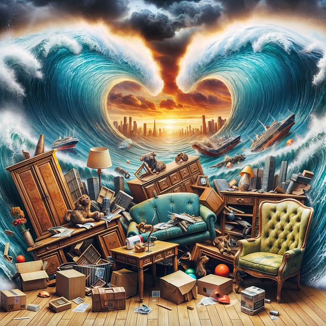 Free furniture storm ocean illustration