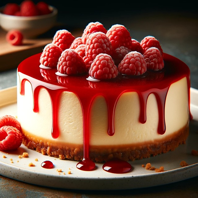 Download free HD stock image of Ai Generated Raspberry Free ai generated raspberry cheesecake illustration