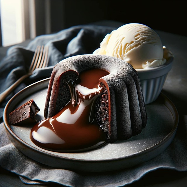 Download free HD stock image of Ai Generated Confection Free ai generated confection lava cake illustration