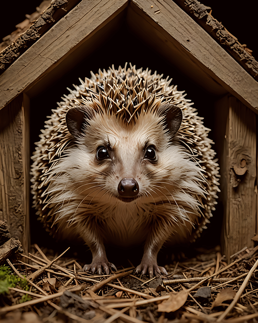 Free ai generated hedgehog animal illustration