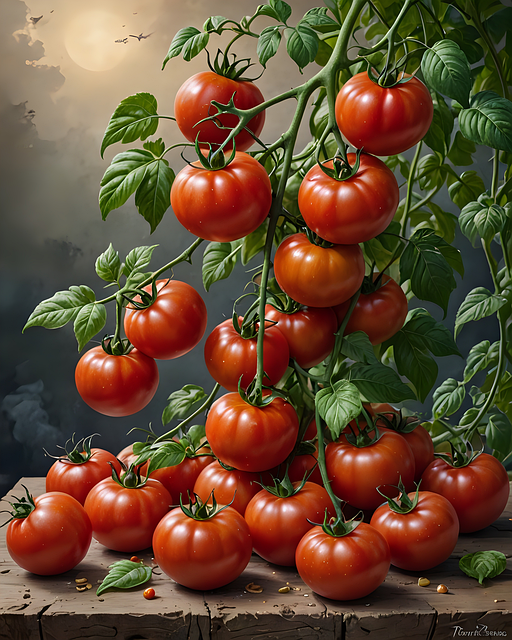 Free ai generated tomatoes vegetables illustration