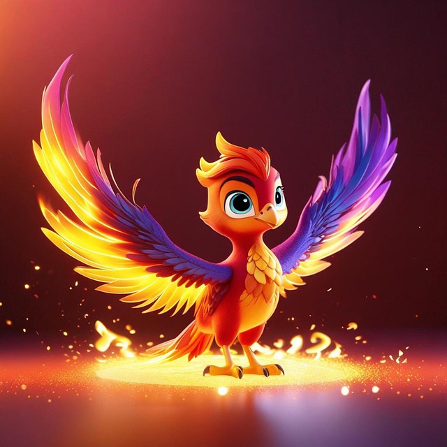 Free ai generated bird phoenix illustration
