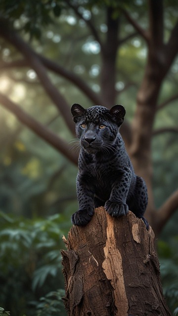Free Jaguar Cub illustration and picture