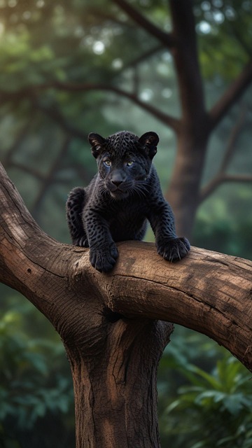 Free Jaguar Cub illustration and picture