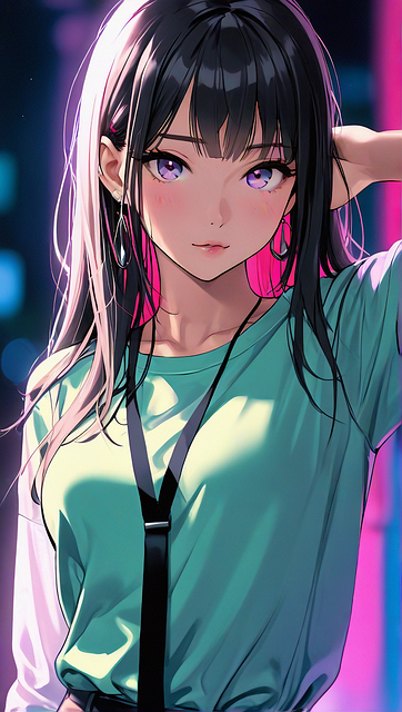 Free Anime Girl illustration and picture