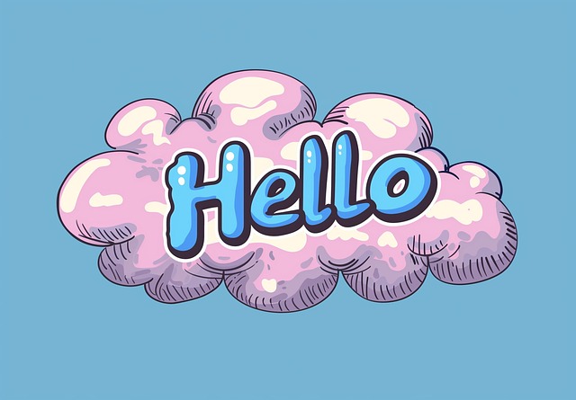 Free ai generated hello greeting illustration