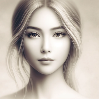 Beleza, Garota, Mulher, Retrato, Senhora