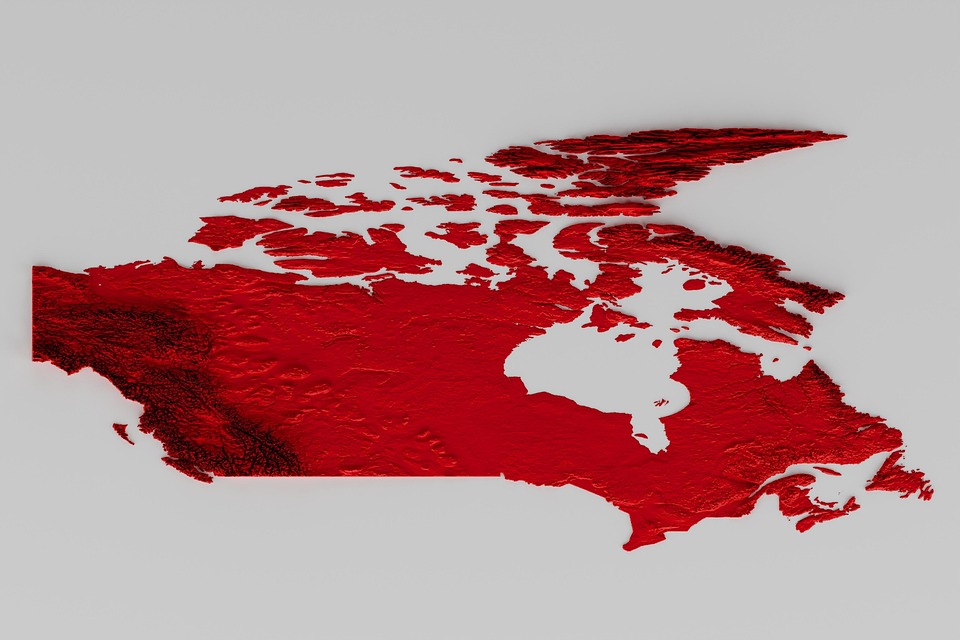 Canada Rouge Carte La - Photo gratuite sur Pixabay - Pixabay