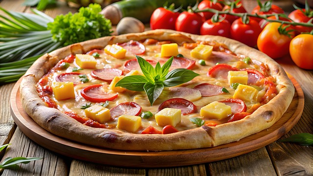 Free ai generated pizza food illustration