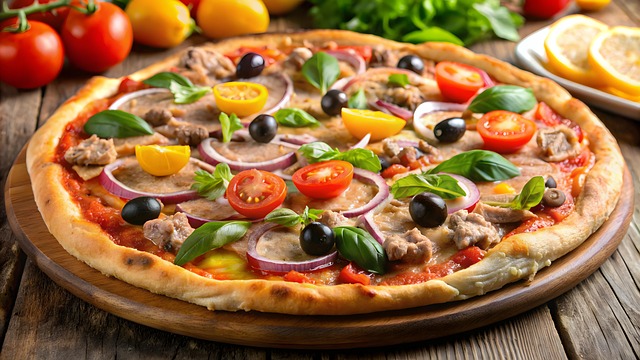 Free ai generated nature pizza illustration