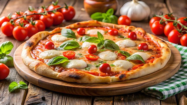 Free pepperoni pizza italian-cuisine comfort food illustration