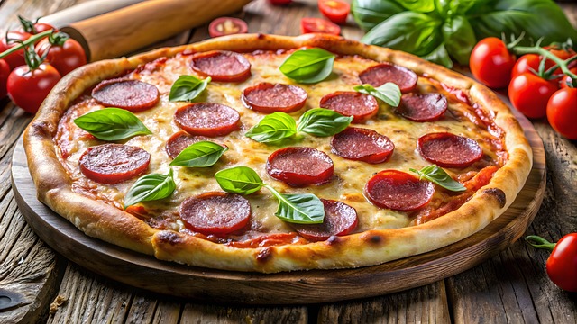 Free ai generated pizza nature illustration