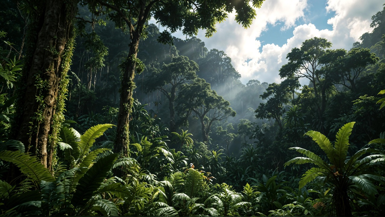 Download Wallpaper, Rainforest, Nature. Royalty-Free Stock Illustration